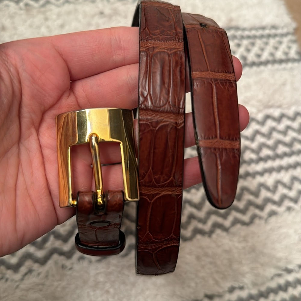 * Vintage* Di CROCO belt made in Australia 77cm